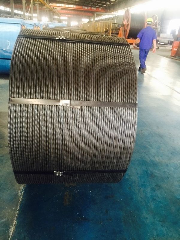 PC Steel Raw Material Spring Steel Wire Prestressed Concrete Strand With Reducing Distortion