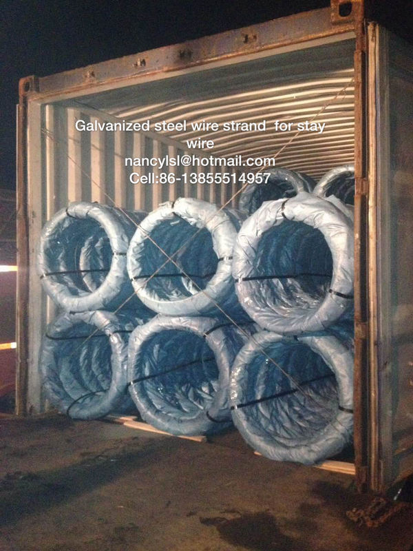 ACSR Conductor Galvanized Steel Wire Cable Strand With High Tensile Strength